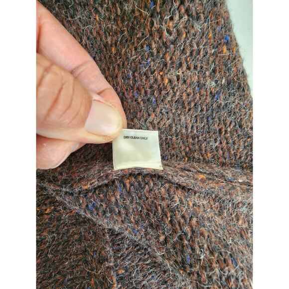 Stitch Fix Coat Womens Size M/L Brown Wool Blend ZipUp Dark Academia Cabin Core - Picture 7 of 9